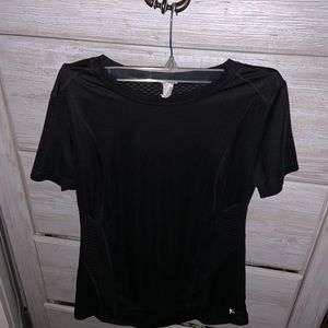 Mesh black workout top
